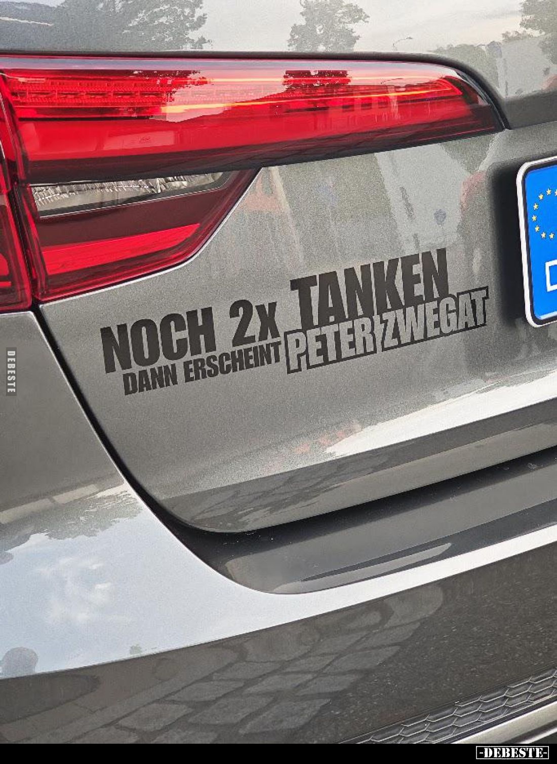 Noch 2x tanken
dann erscheint
Peter Zwegat