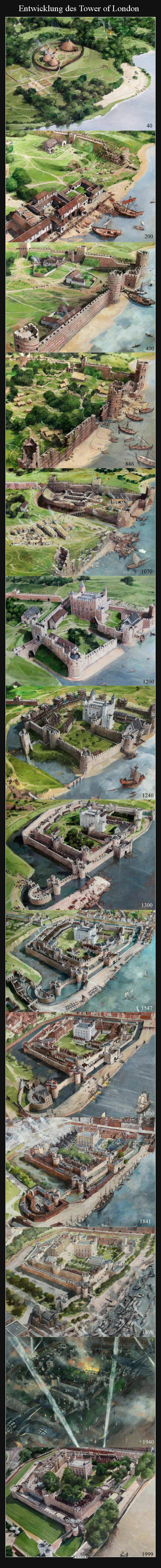 Entwicklung des Tower of London
