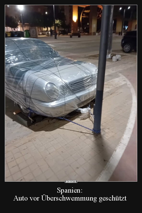 Spanien: Auto vor Überschwemmung geschützt.. - Lustige Bilder | DEBESTE.de