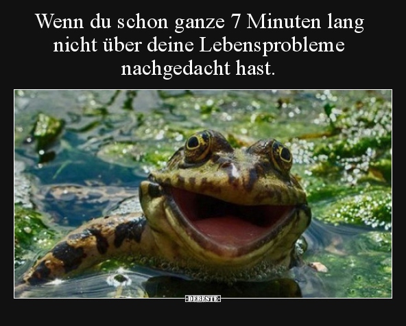 Wenn du schon ganze 7 Minuten lang nicht über deine.. - Lustige Bilder | DEBESTE.de