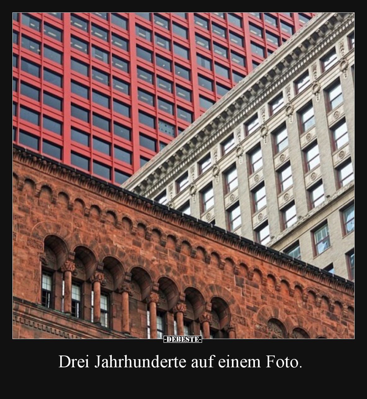 Drei Jahrhunderte auf einem Foto.