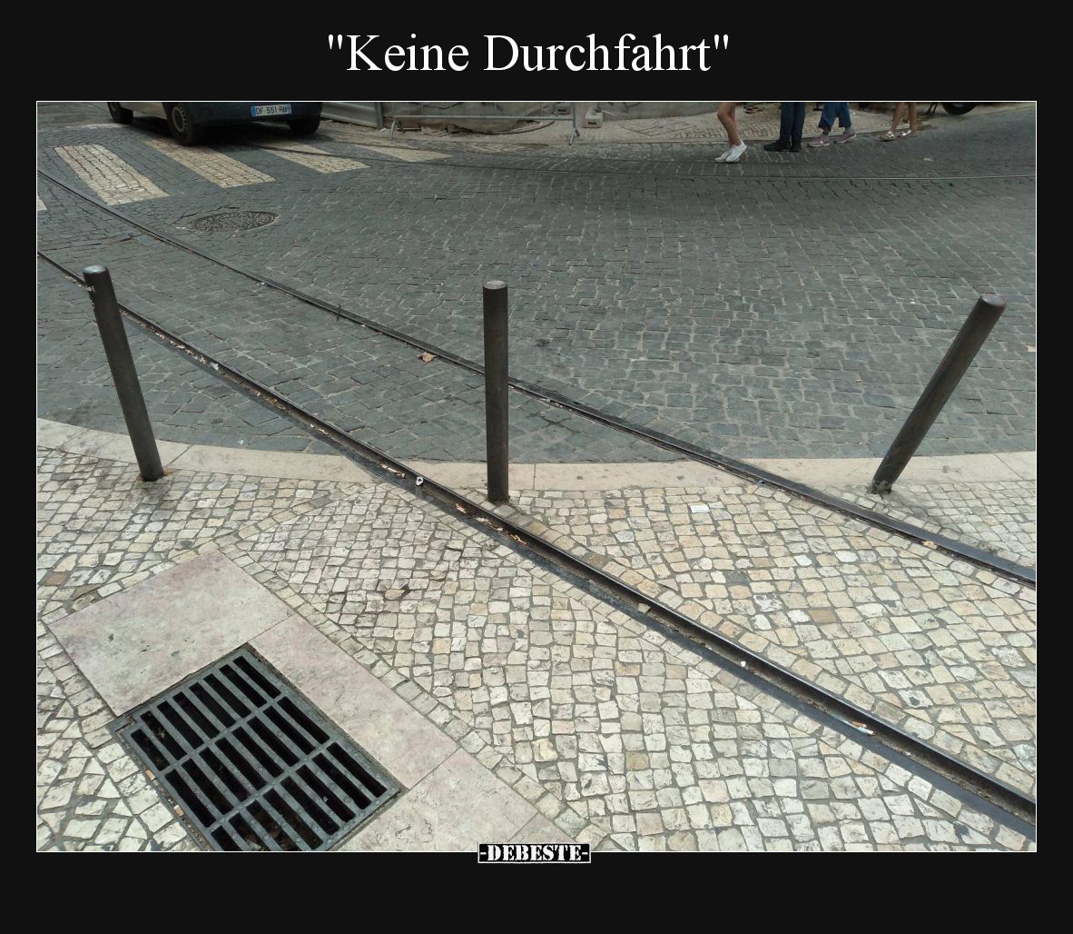 Keine Durchfahrt