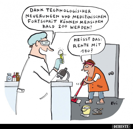 Dank technologischer Neuerungen und medizinischem.. - Lustige Bilder | DEBESTE.de