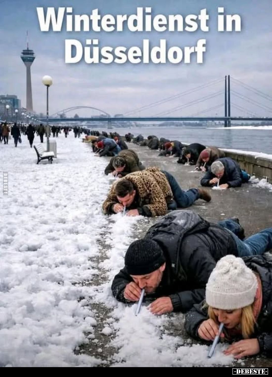 Winterdienst in Düsseldorf..