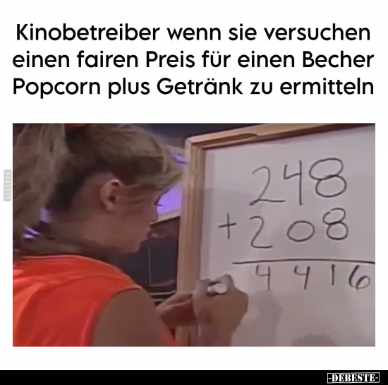 Kinobetreiber wenn sie versuchen einen fairen Preis.. - Lustige Bilder | DEBESTE.de