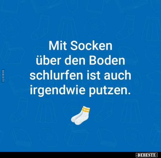 Mit Socken über den Boden schlurfen ist auch irgendwie.. - Lustige Bilder | DEBESTE.de