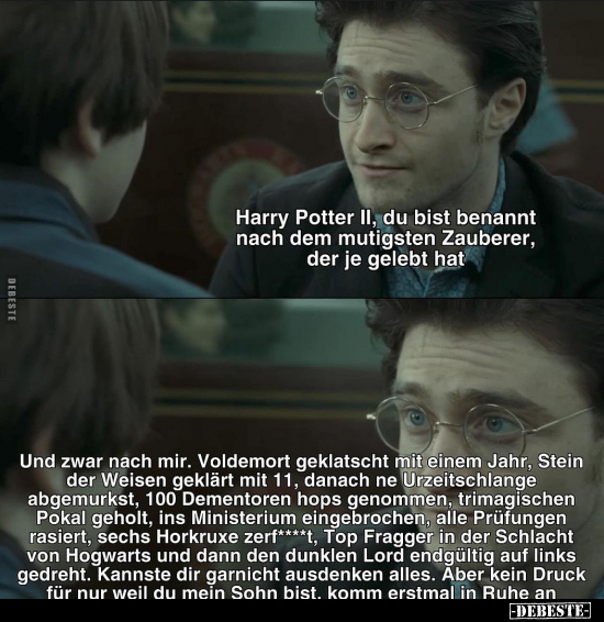 Harry Potter II, du bist benannt nach dem mutigsten.. - Lustige Bilder | DEBESTE.de