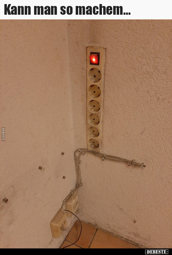 Kann man so machem...