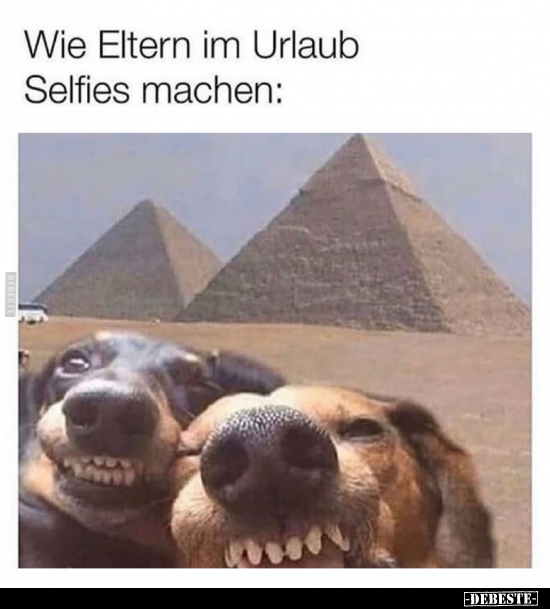 Wie Eltern im Urlaub Selfies machen.. - Lustige Bilder | DEBESTE.de