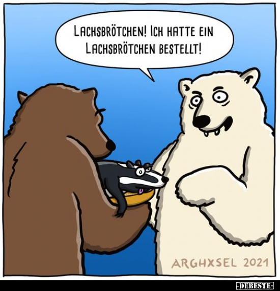 Lachsbrötchen! Ich hatte ein Lachsbrötchen bestellt!..