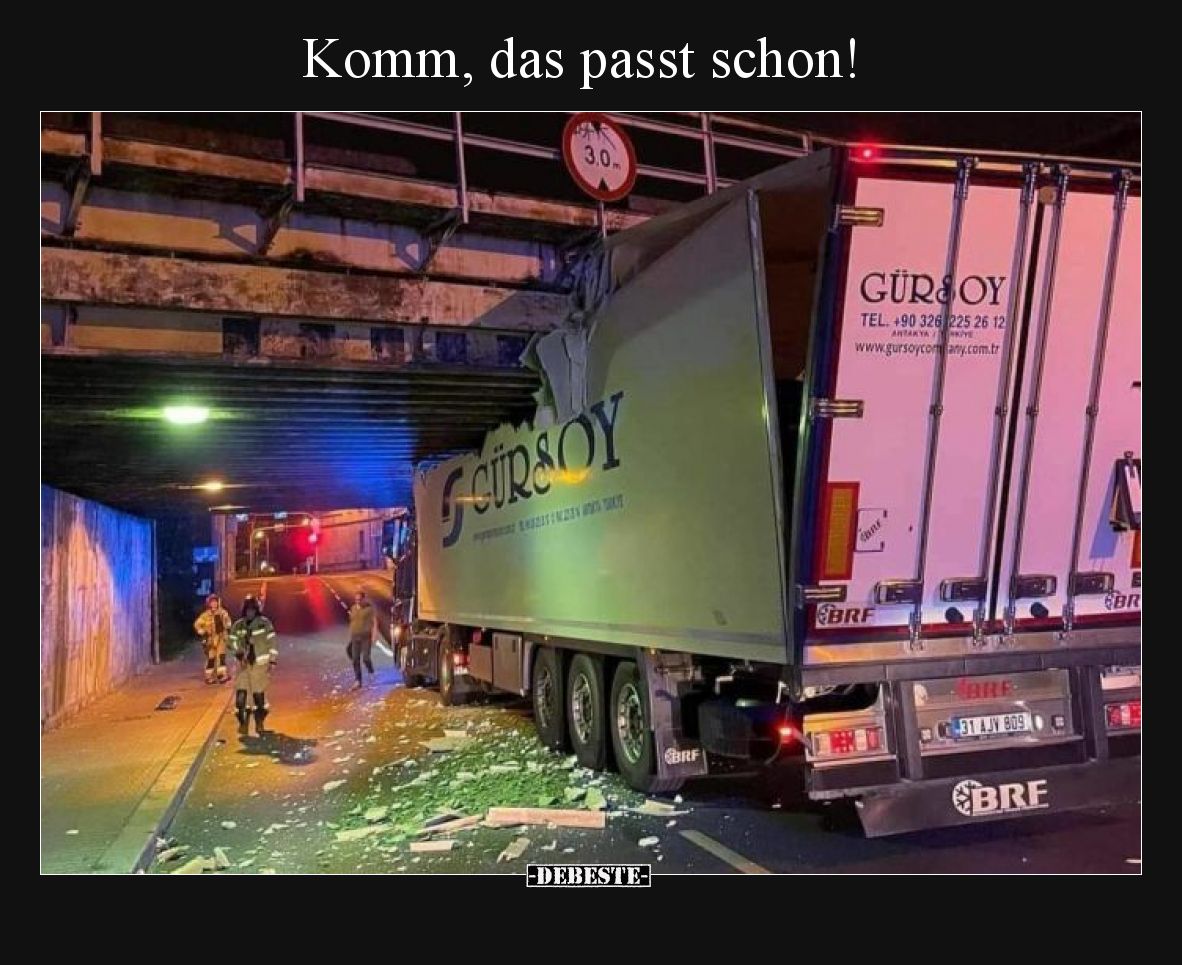 Komm, das passt schon!