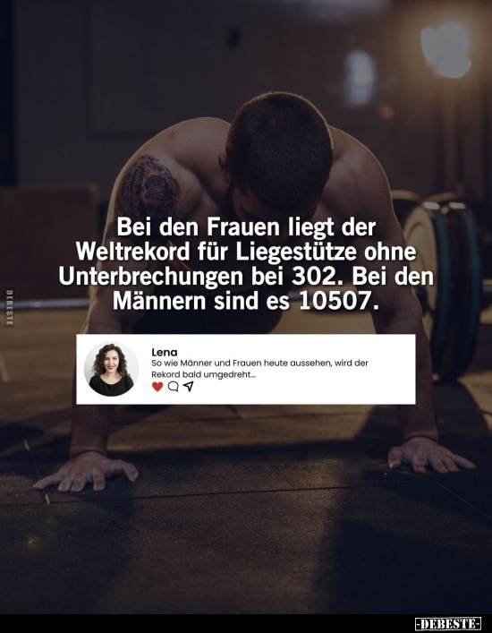 Bei den Frauen liegt der Weltrekord.. - Lustige Bilder | DEBESTE.de