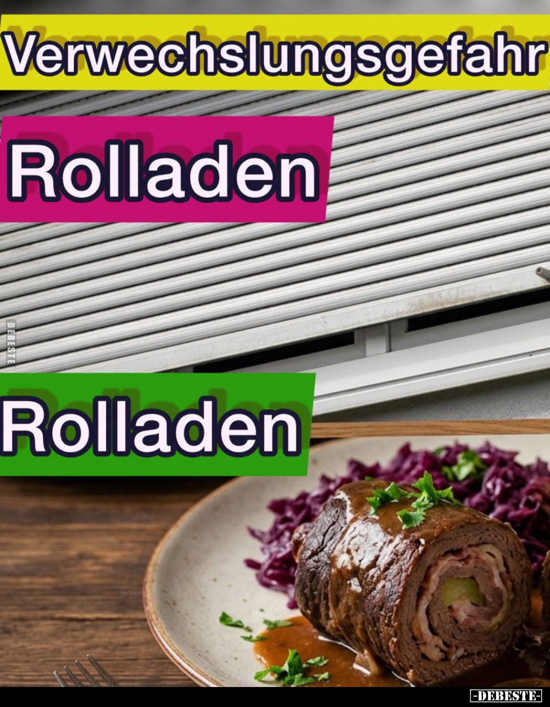 Verwechslungsgefahr:
Rolladen vs
Rolladen.