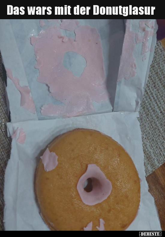 Das wars mit der Donutglasur.. - Lustige Bilder | DEBESTE.de