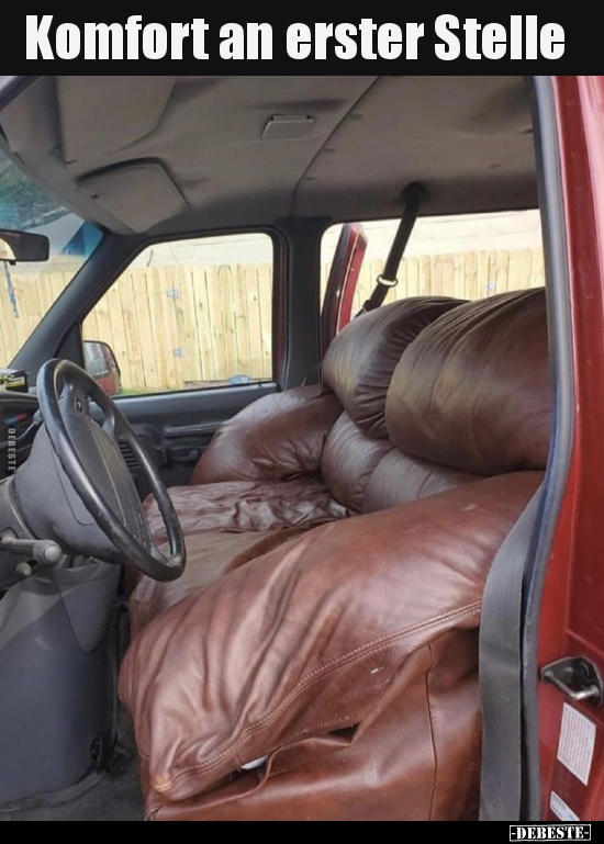 Komfort an erster Stelle..