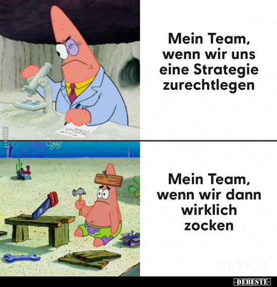 Mein Team, wenn wir uns eine Strategie zurechtlegen... - Lustige Bilder | DEBESTE.de