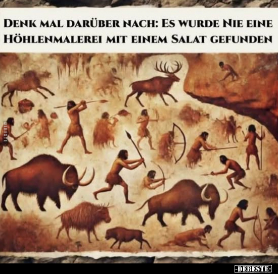 Denk mal darüber nach: Es wurde nie eine Höhlenmalerei.. - Lustige Bilder | DEBESTE.de