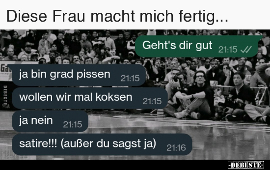 Diese Frau macht mich fertig... - Lustige Bilder | DEBESTE.de