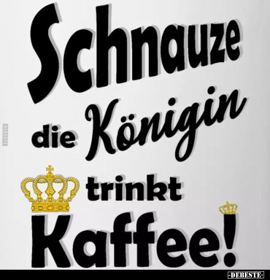 Schnauze die Königin trinkt Kaffee!.. - Lustige Bilder | DEBESTE.de