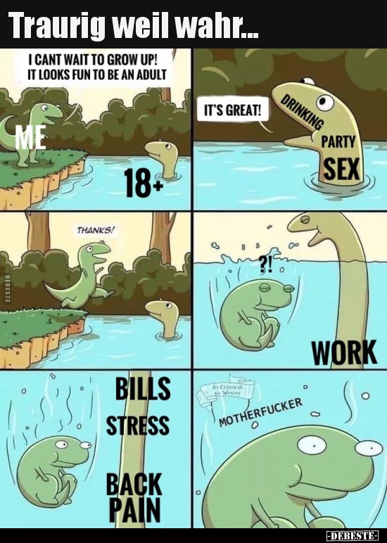 Traurig weil wahr...