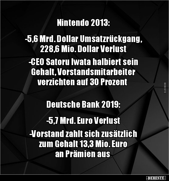 Nintendo 2013: -5,6 Mrd. Dollar Umsatzrückgang, 228,6.. - Lustige Bilder | DEBESTE.de