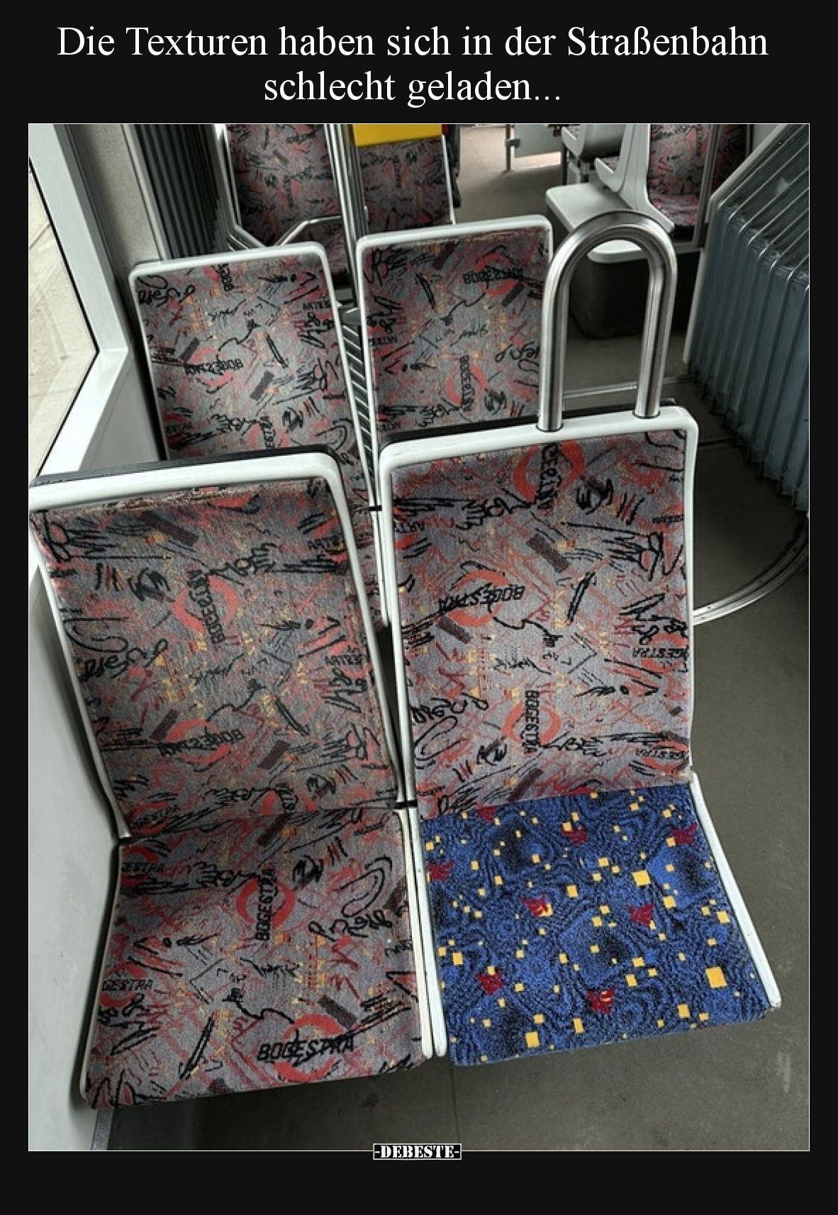 Die Texturen haben sich in der Straßenbahn schlecht geladen...