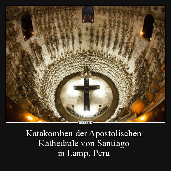 Katakomben der Apostolischen Kathedrale von Santiago in..