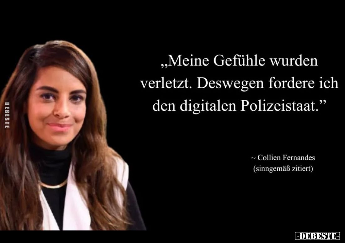 Meine Gefühle wurden verletzt. Deswegen fordere ich den digitalen Polizeistaat.