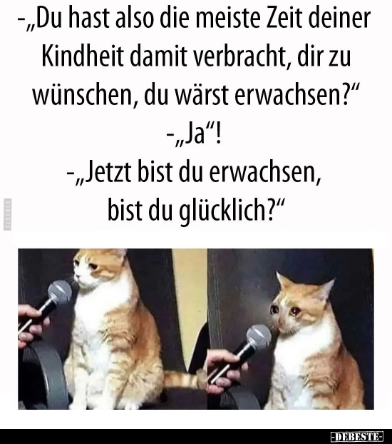 Du hast also die meiste Zeit deiner Kindheit.. - Lustige Bilder | DEBESTE.de