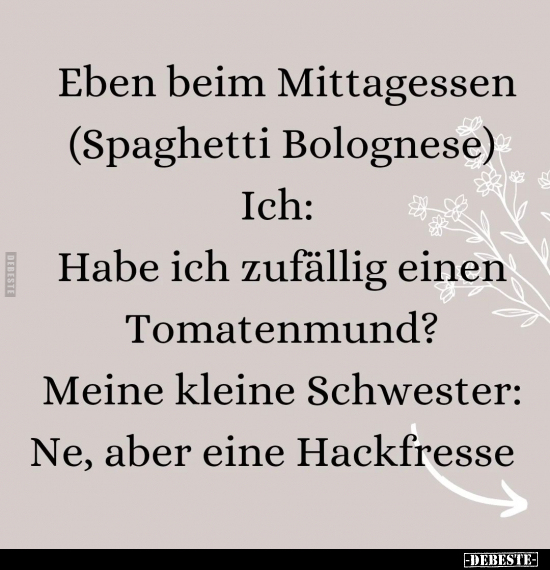 Eben beim Mittagessen (Spaghetti Bolognese).. - Lustige Bilder | DEBESTE.de