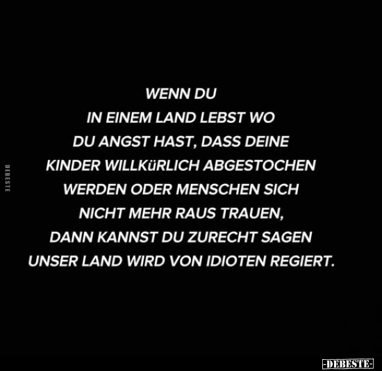 Wenn, Angst, Kinder, Menschen, Idioten