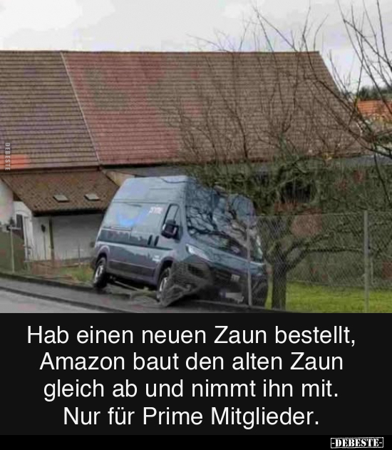 Hab einen neuen Zaun bestellt, Amazon baut den alten Zaun.. - Lustige Bilder | DEBESTE.de