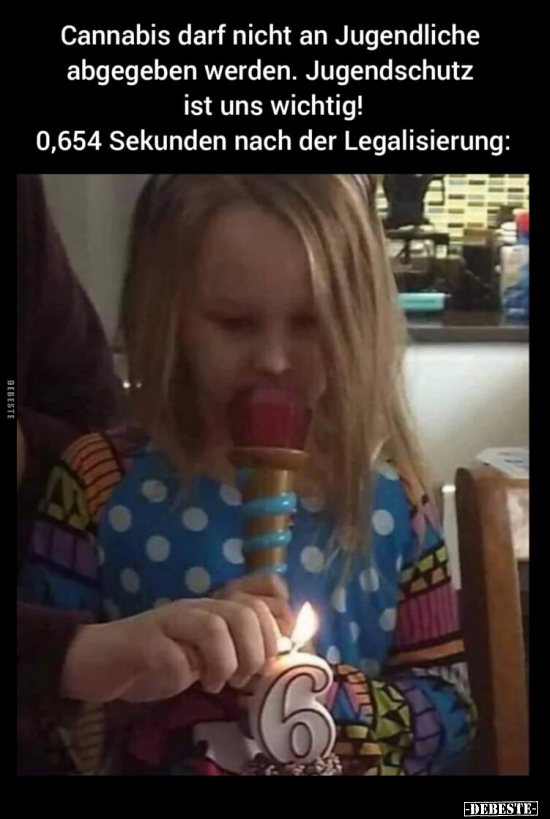 Cannabis darf nicht an Jugendliche abgegeben werden... - Lustige Bilder | DEBESTE.de