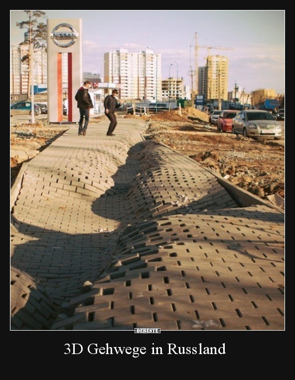 3D Gehwege in Russland..