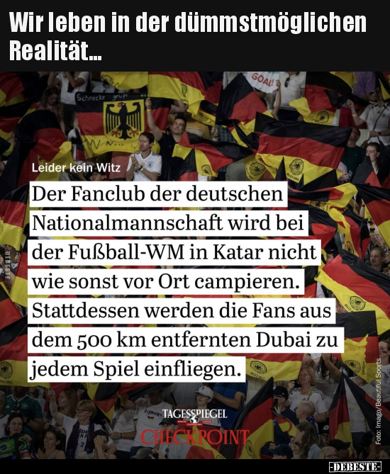 Wir leben in der dümmstmöglichen Realität…