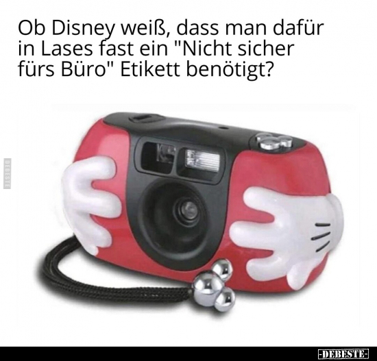 Ob Disney weiß, dass man dafür in Lases fast ein "Nicht.." - Lustige Bilder | DEBESTE.de