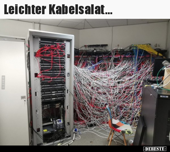 Leichter Kabelsalat... - Lustige Bilder | DEBESTE.de