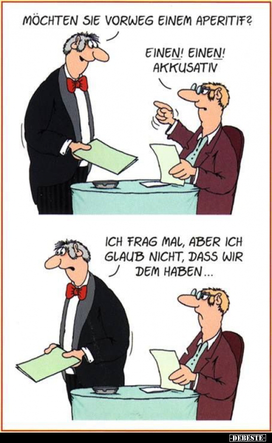 Möchten Sie vorweg einem Aperitif?