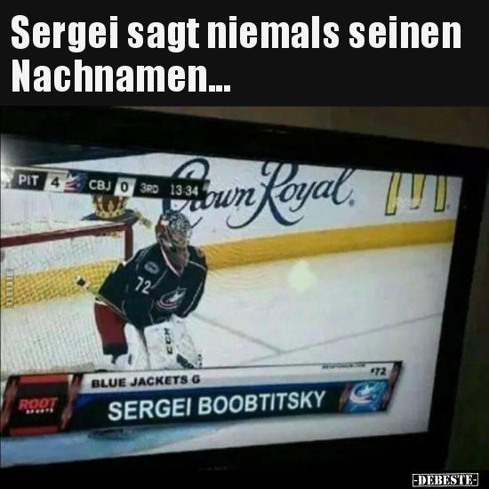 Sergei sagt niemals seinen Nachnamen...
