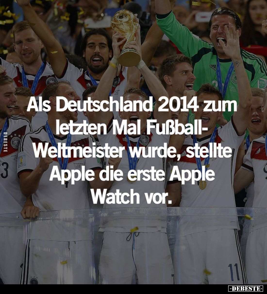 Als Deutschland 2014 zum letzten Mal Fußball-Weltmeister wurde, stellte Apple die erste Apple Watch vor.