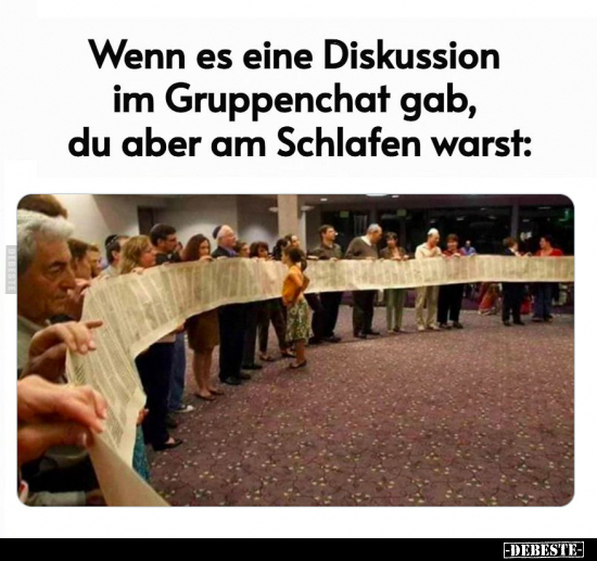 Wenn es eine Diskussion im Gruppenchat gab.. - Lustige Bilder | DEBESTE.de