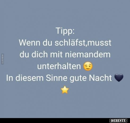 Tipp: Wenn du schläfst.. - Lustige Bilder | DEBESTE.de