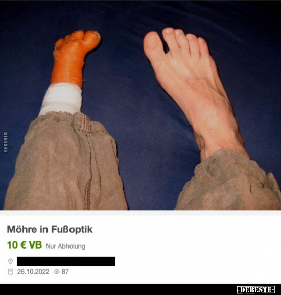 Möhre in Fußoptik.. - Lustige Bilder | DEBESTE.de