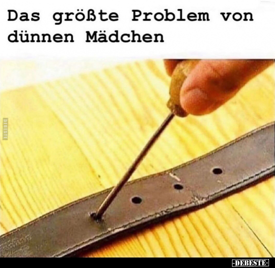 Das größte Problem von dünnen Mädchen