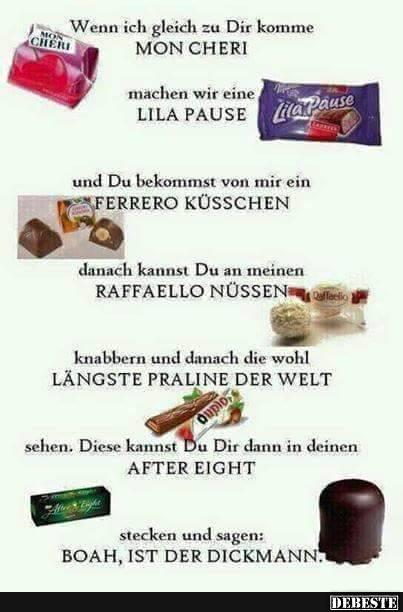 Wenn ich gleich zu Dir komme..