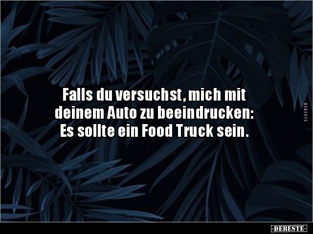 Falls du versuchst, mich mit deinem Auto zu.. - Lustige Bilder | DEBESTE.de