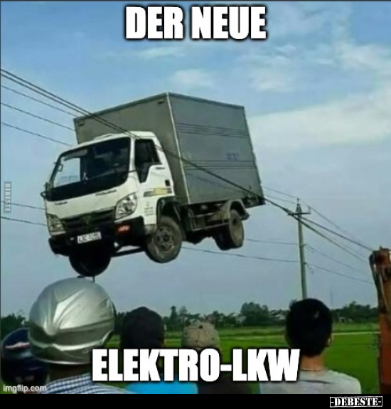 Der neue elektro-LKW.. - Lustige Bilder | DEBESTE.de