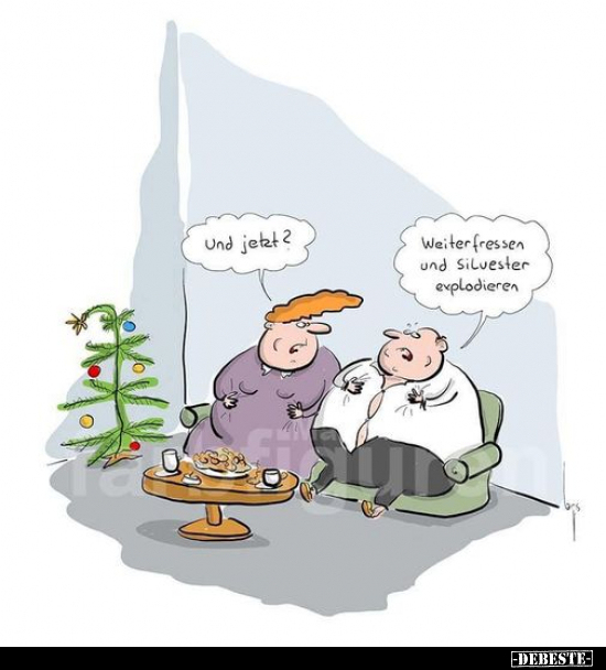 Und jetzt? Weiterfressen und Silvester explodieren.. - Lustige Bilder | DEBESTE.de