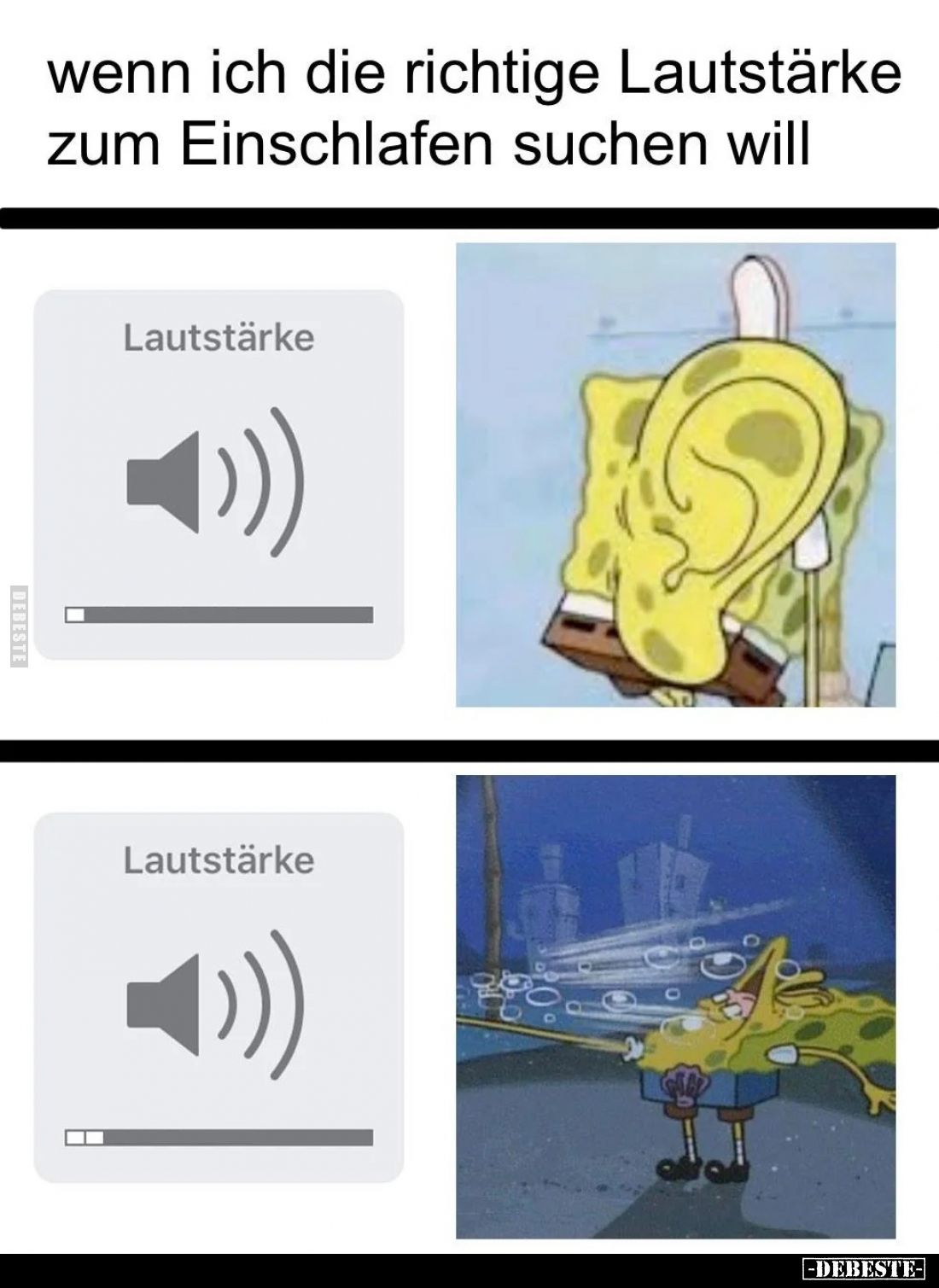 Wenn ich die richtige Lautstärke zum Einschlafen suchen.. - Lustige Bilder | DEBESTE.de