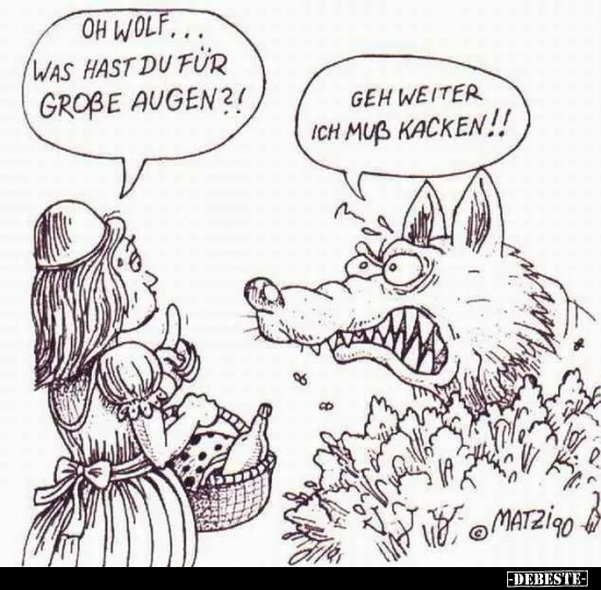 Oh Wolf... Was hast du für große Augen?!.. - Lustige Bilder | DEBESTE.de